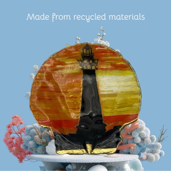 Handmade Sunset Beacon Lighthouse - Picture 1 of 10